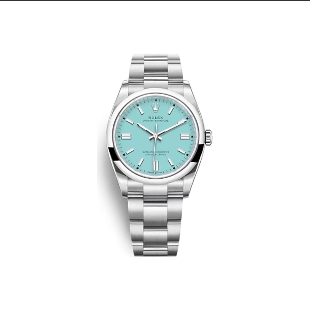 ROLEX type constant motion type series Tiff@ny Blue