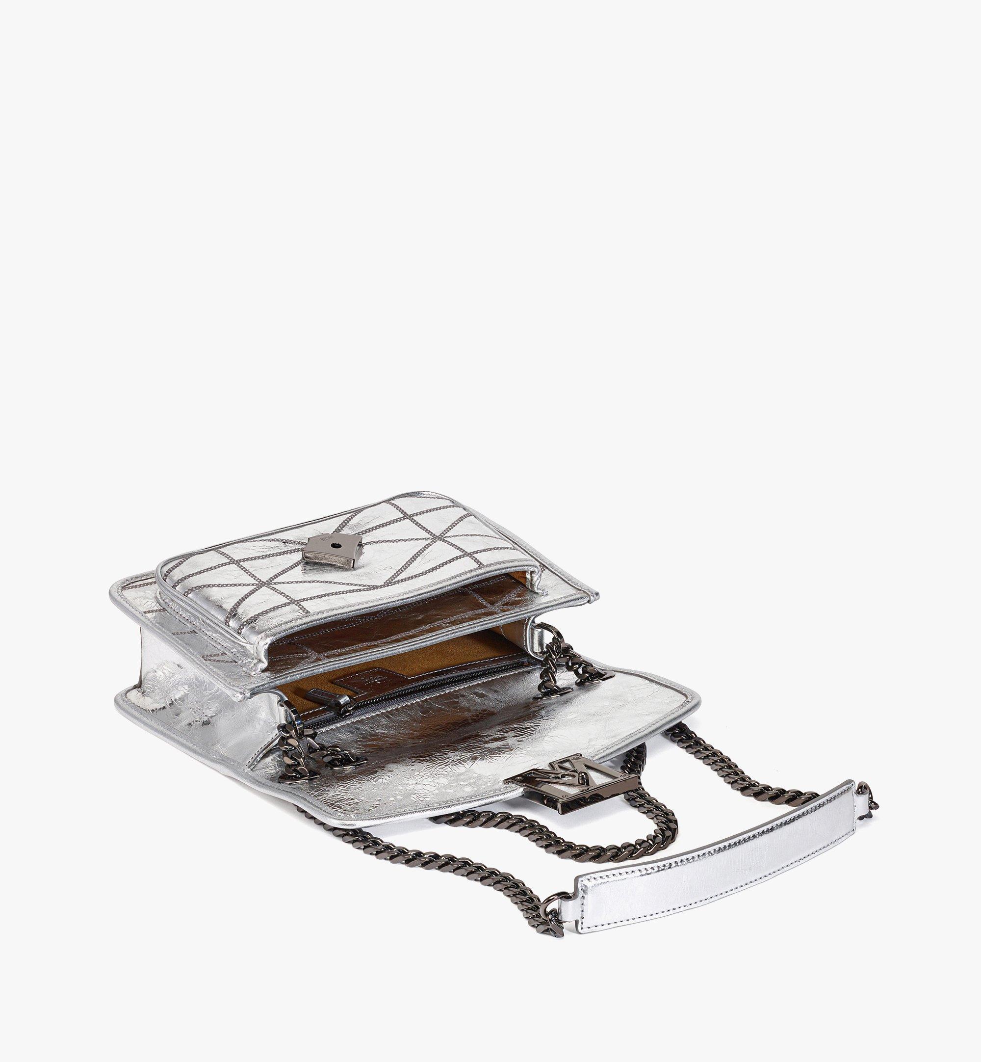 TRAVIA QUILTED SHOULDER BAG IN CRASH CALF LEATHER