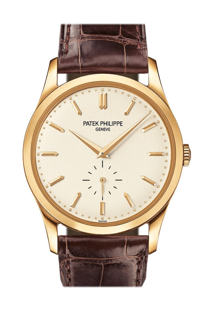 PATEK PHILIPPE Calatrava Mechanical Opaline White Dial Men's Watch 5196J-001
