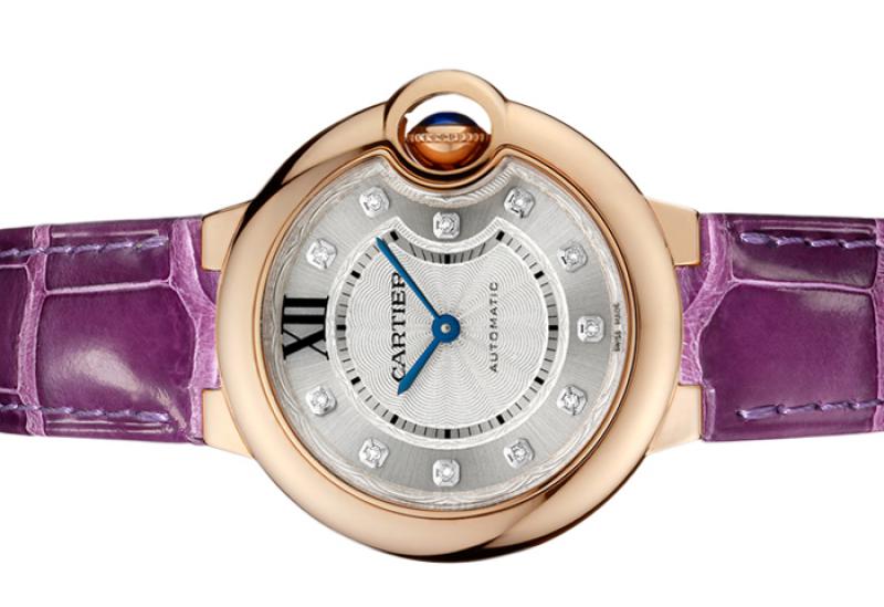 CARTIER Ballon Bleu 33 mm Rose Gold & Diamonds Ladys Watch, WE902040