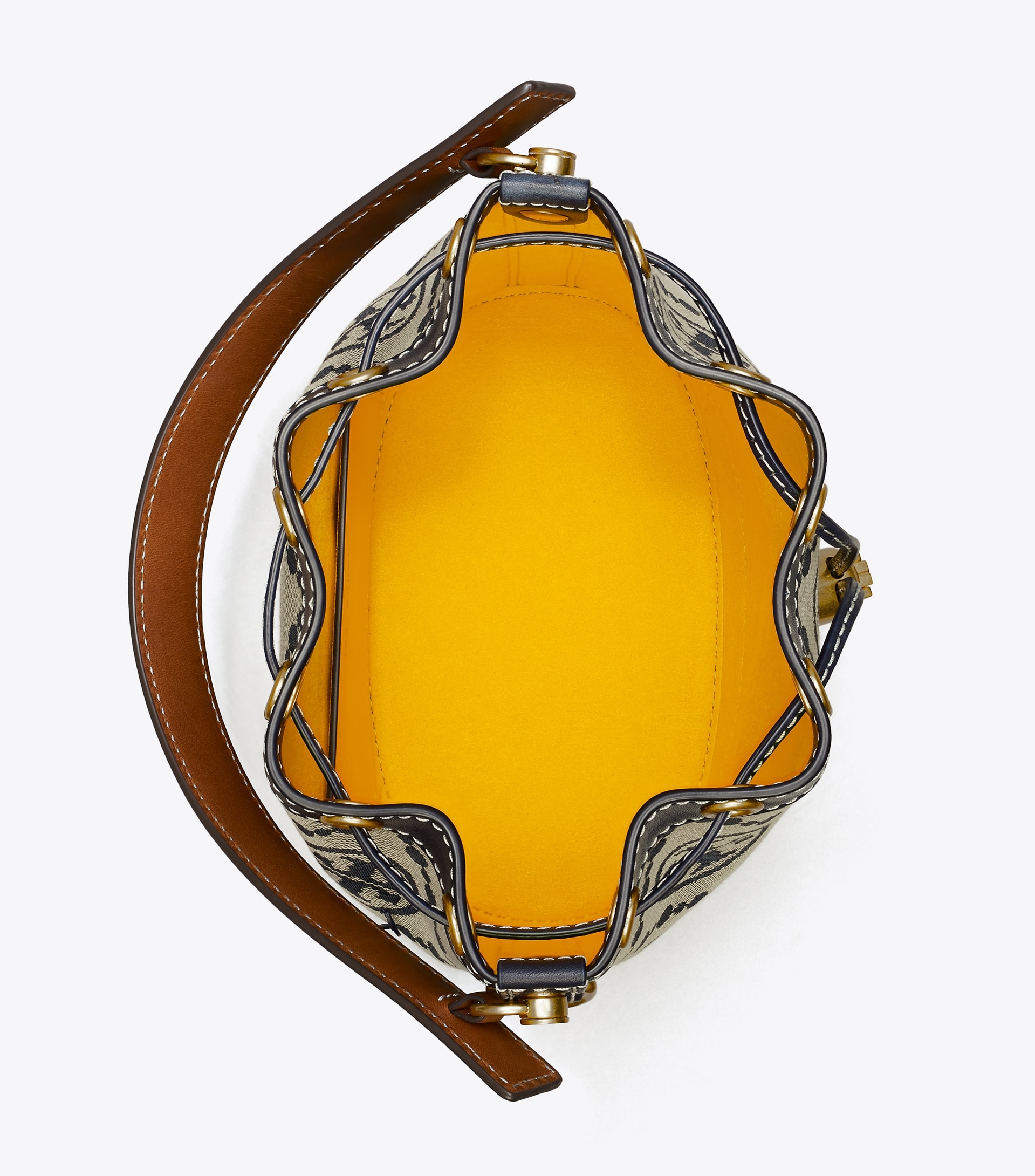 T MONOGRAM BUCKET BAG