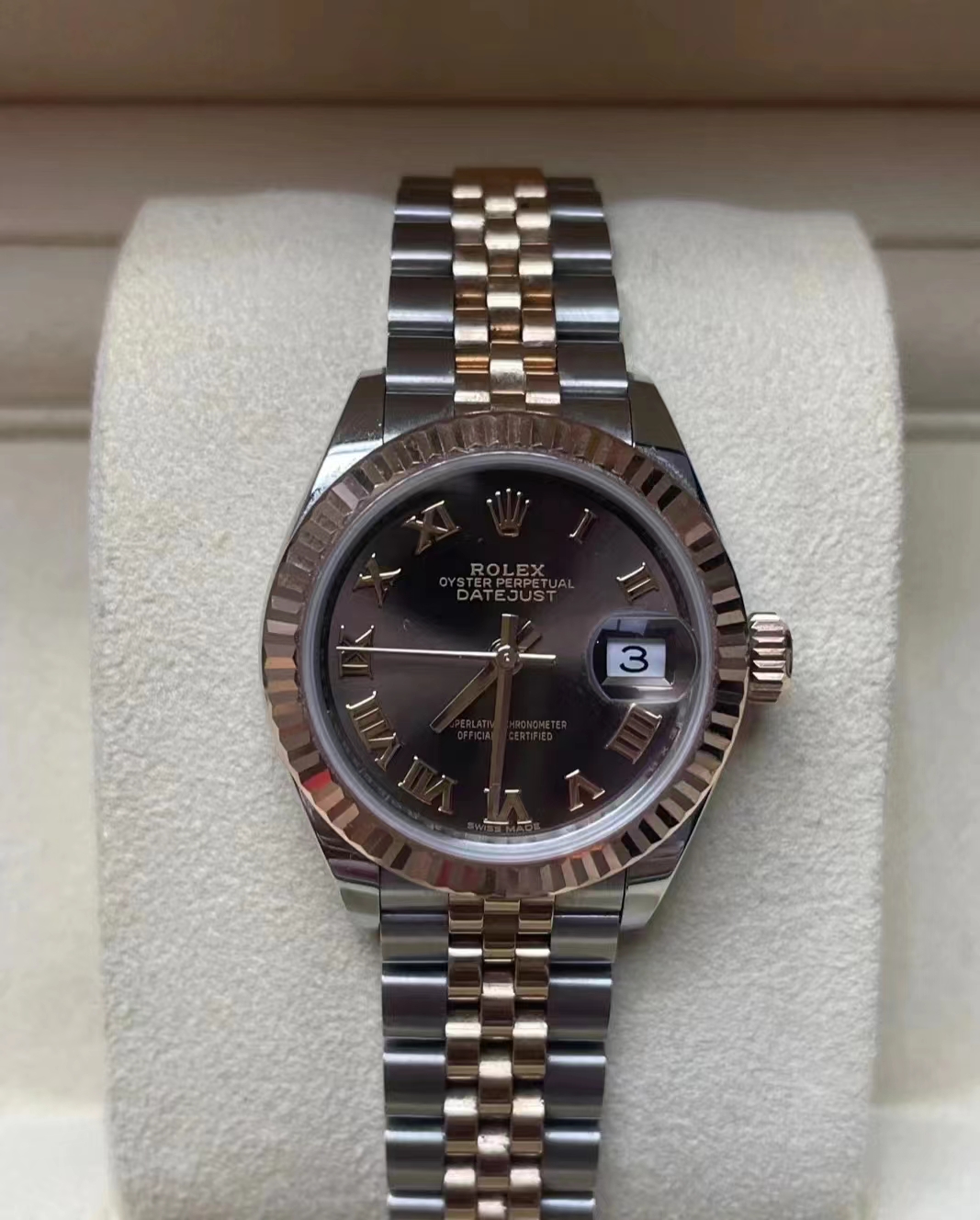ROLEX Journal series Rose between gold31mm Roman numerals