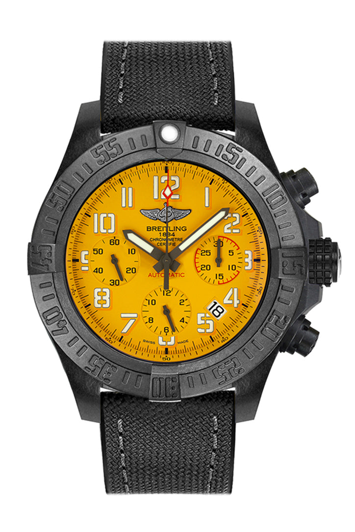 BREITLING Avenger hurricane Cobra Yellow 45mm BLACK FABRIC XB0180E4 I534