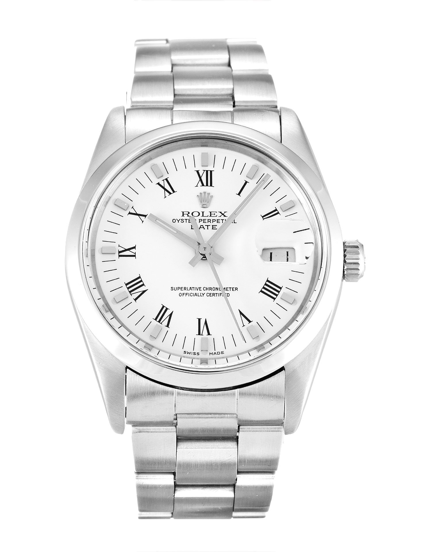 ROLEX Oyster Perpetual Date 34mm White 15000