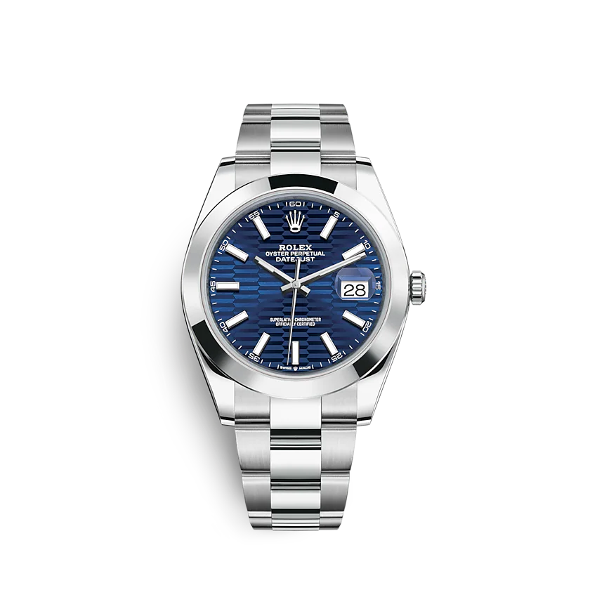 ROLEX Datejust 126300 41mm Bright blue (Oyster)