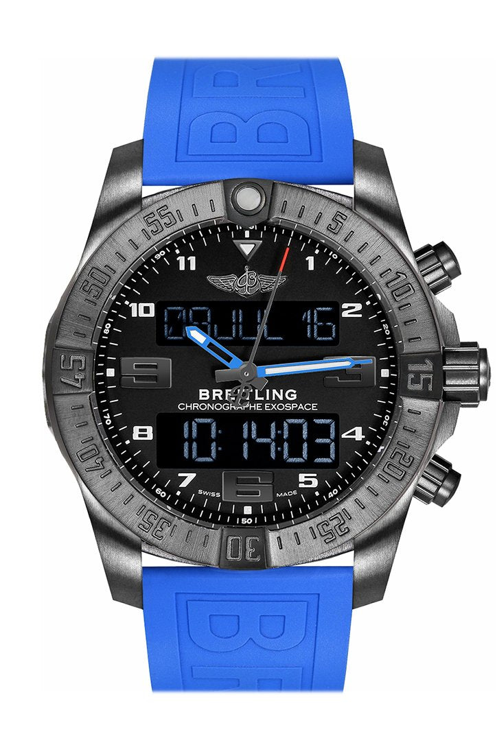 BREITLING Exospace B55 Blue Rubber Men's Watch VB5510H2-BE45