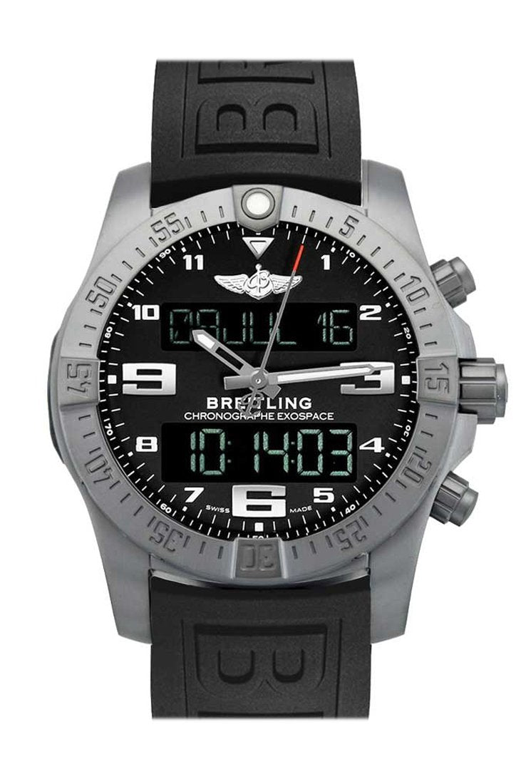 BREITLING B55 Bluetooth Connected Chronograph in Titanium Volcano Black Dial  EB5510H1 BE79