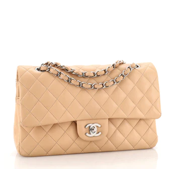 Chanel Classic Double Flap Bag Quilted Lambskin Medium