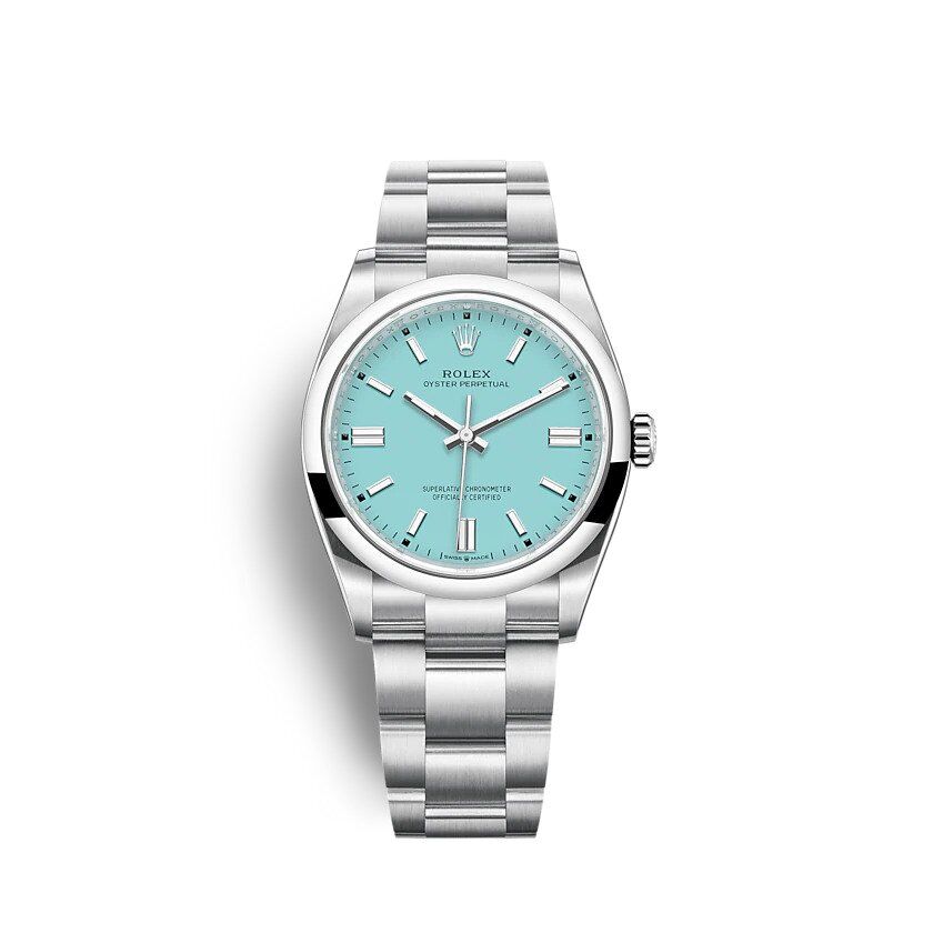 ROLEX Oyster Perpetual 36mm Turquoise blue