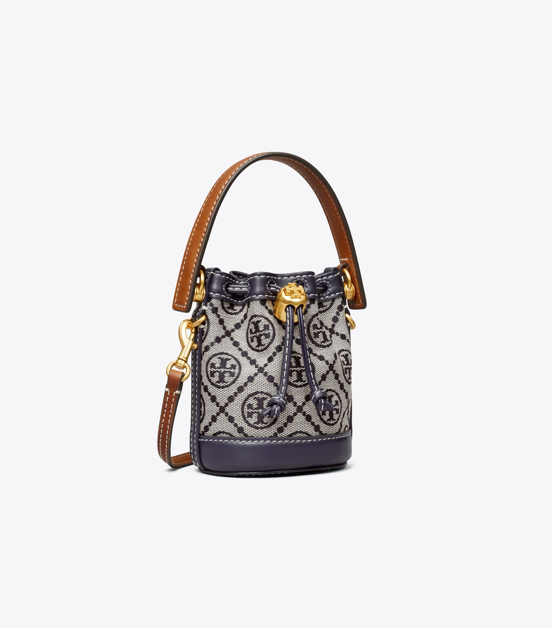 MICRO T MONOGRAM BUCKET BAG
