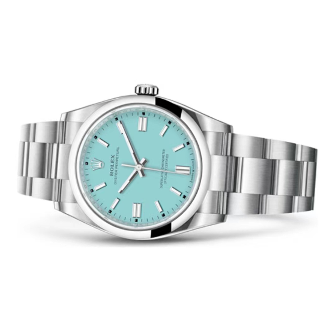 ROLEX type constant motion type series Tiff@ny Blue