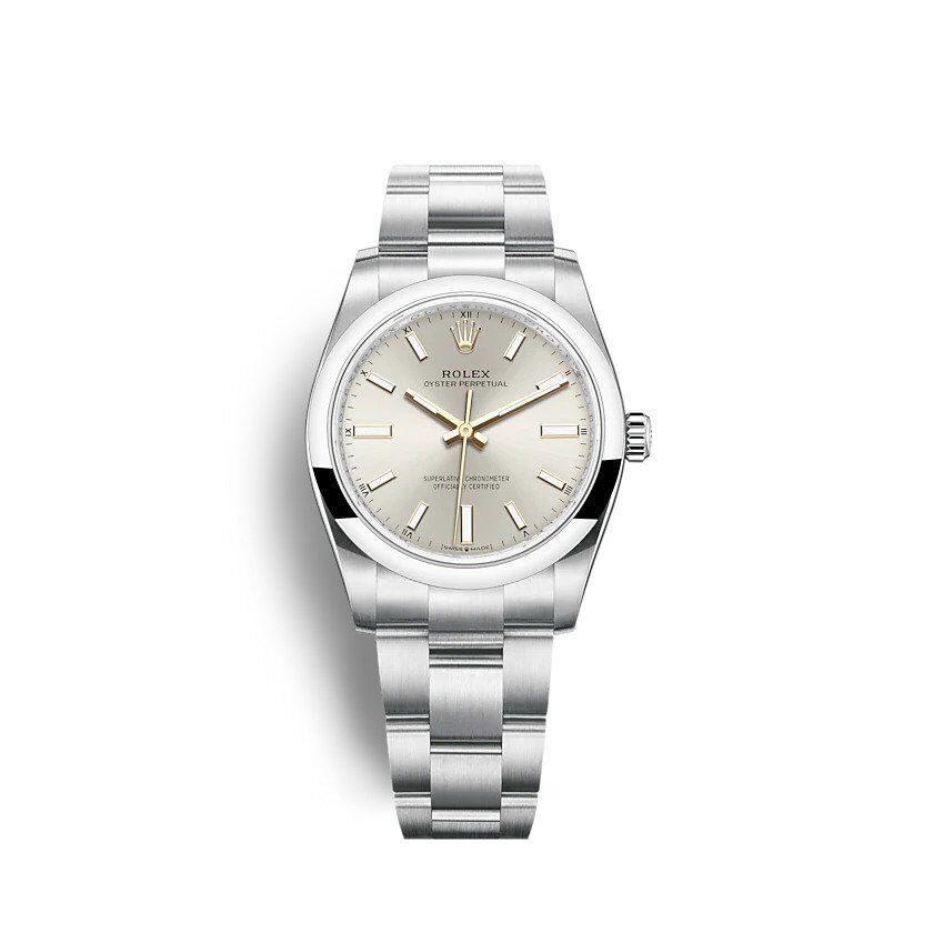 ROLEX Oyster Perpetual 34mm Silver