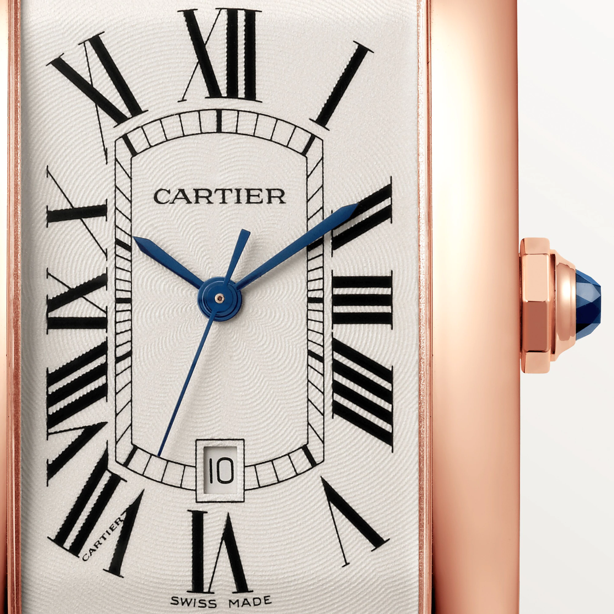 CARTIER Tank Amricaine 18K Rose Gold Watch, W2609156