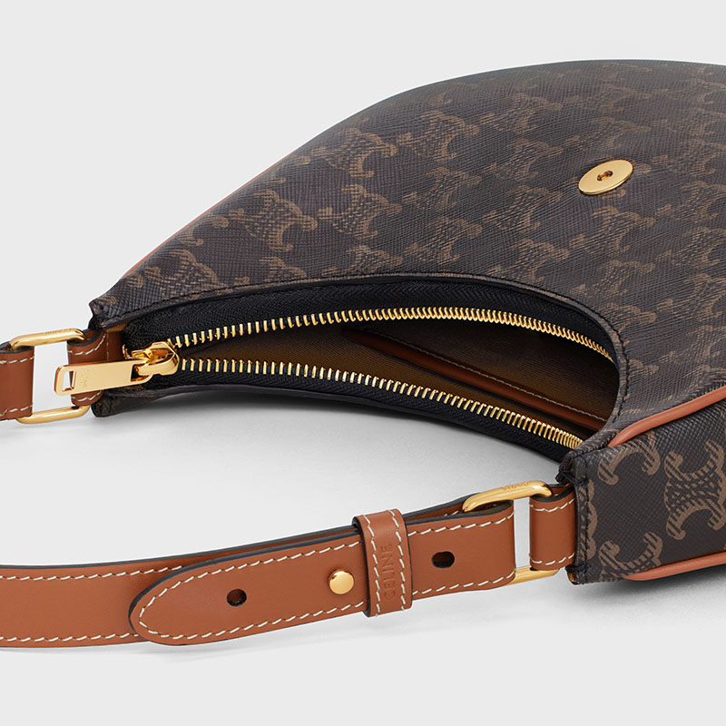 AVA TRIOMPHE SOFT BAG IN TRIOMPHE CANVAS AND CALFSKIN