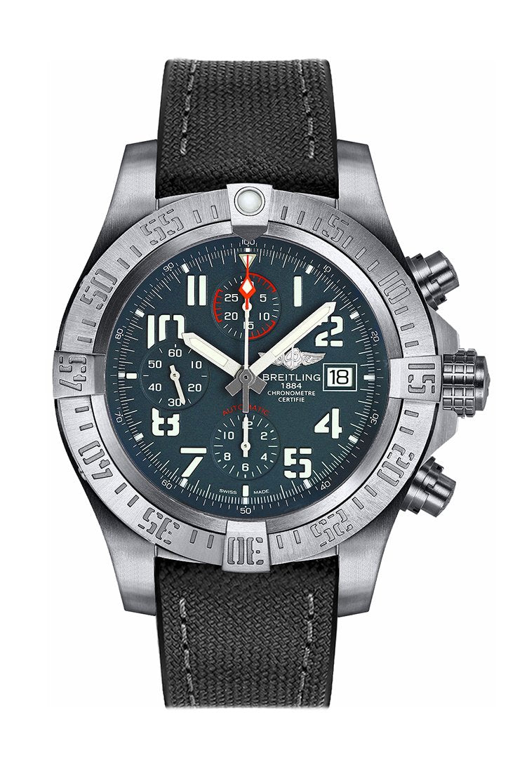 BREITLING Avenger Bandit Black Canvas Men's Watch E1338310-M534