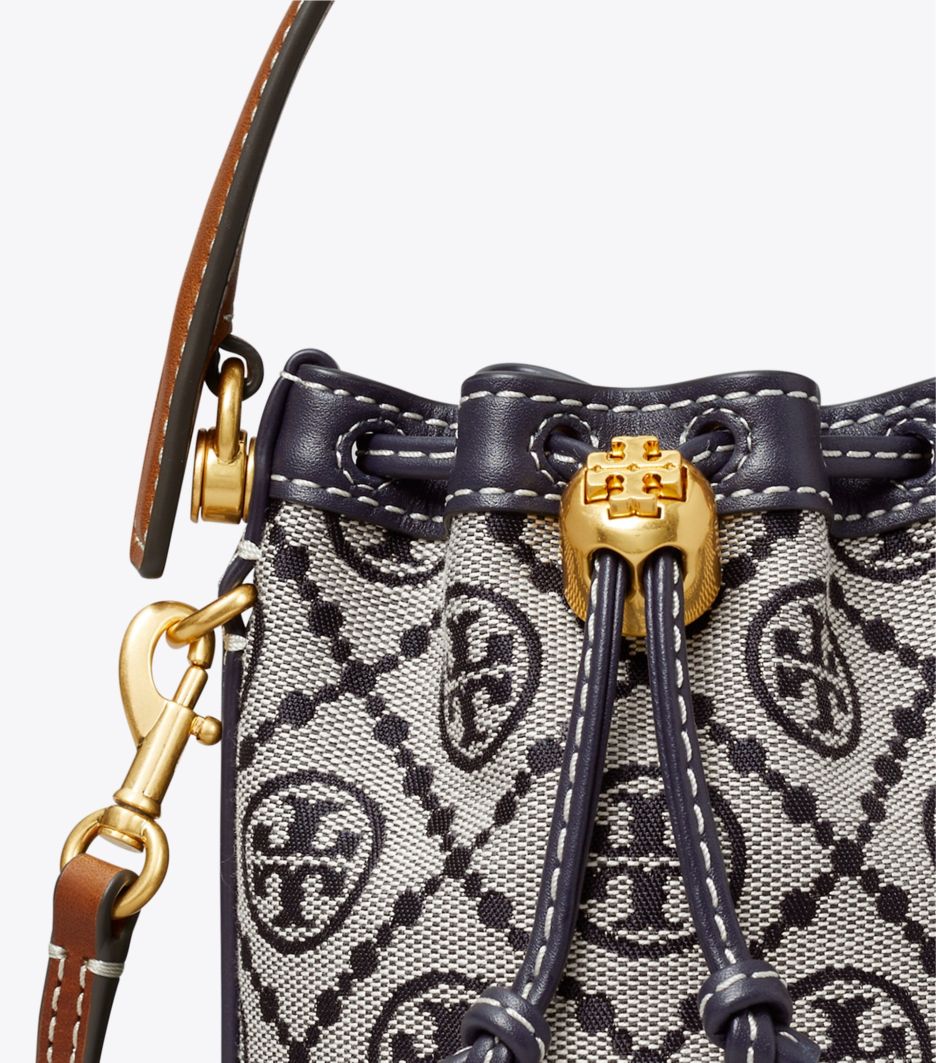 MICRO T MONOGRAM BUCKET BAG