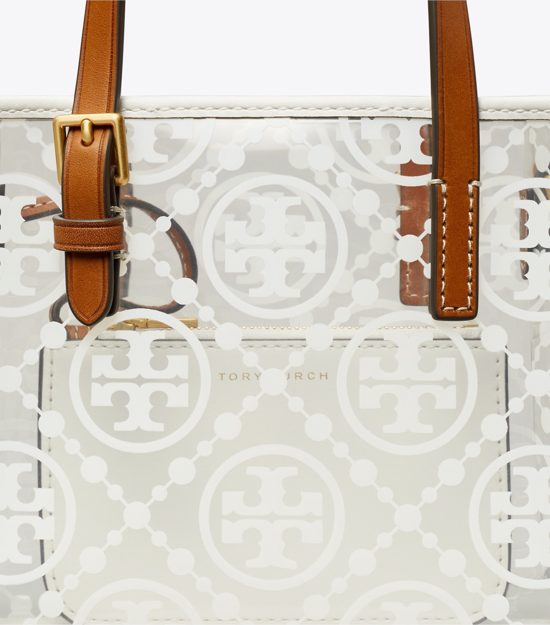 MINI T MONOGRAM CLEAR TOTE