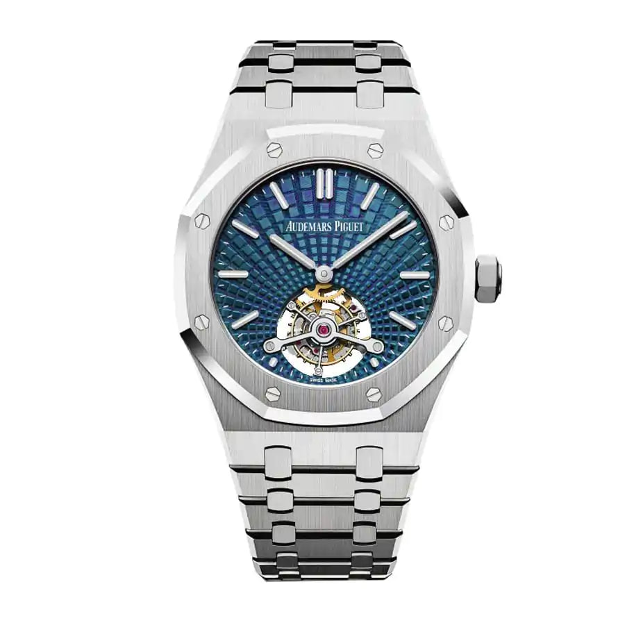 AUDEMARS PIGUET Royal Oak Selfwinding Tourbillon 41MM Blue Dial Watch