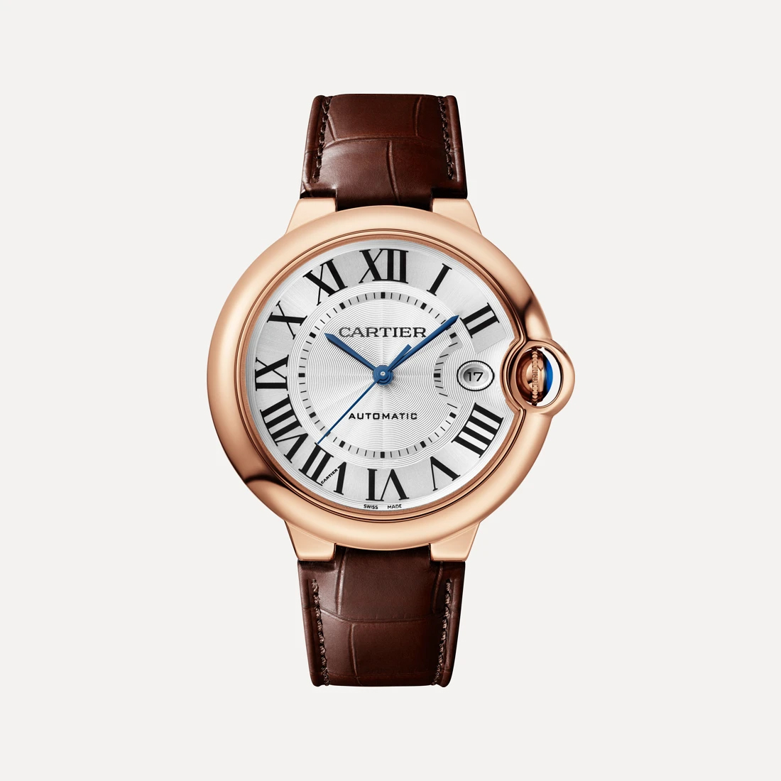 CARTIER Ballon Bleu 40 mm 18K Rose Gold Mens Watch, WGBB0035