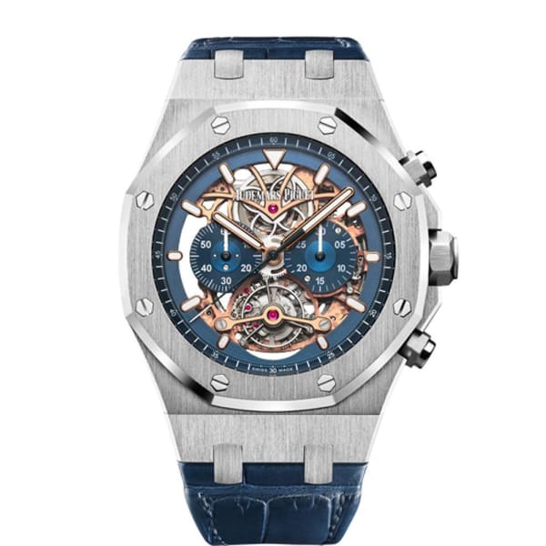 AUDEMARS PIGUET Royal Oak Tourbillon Chronograph Openworked Ref. # 26347PT.OO.D315CR.01