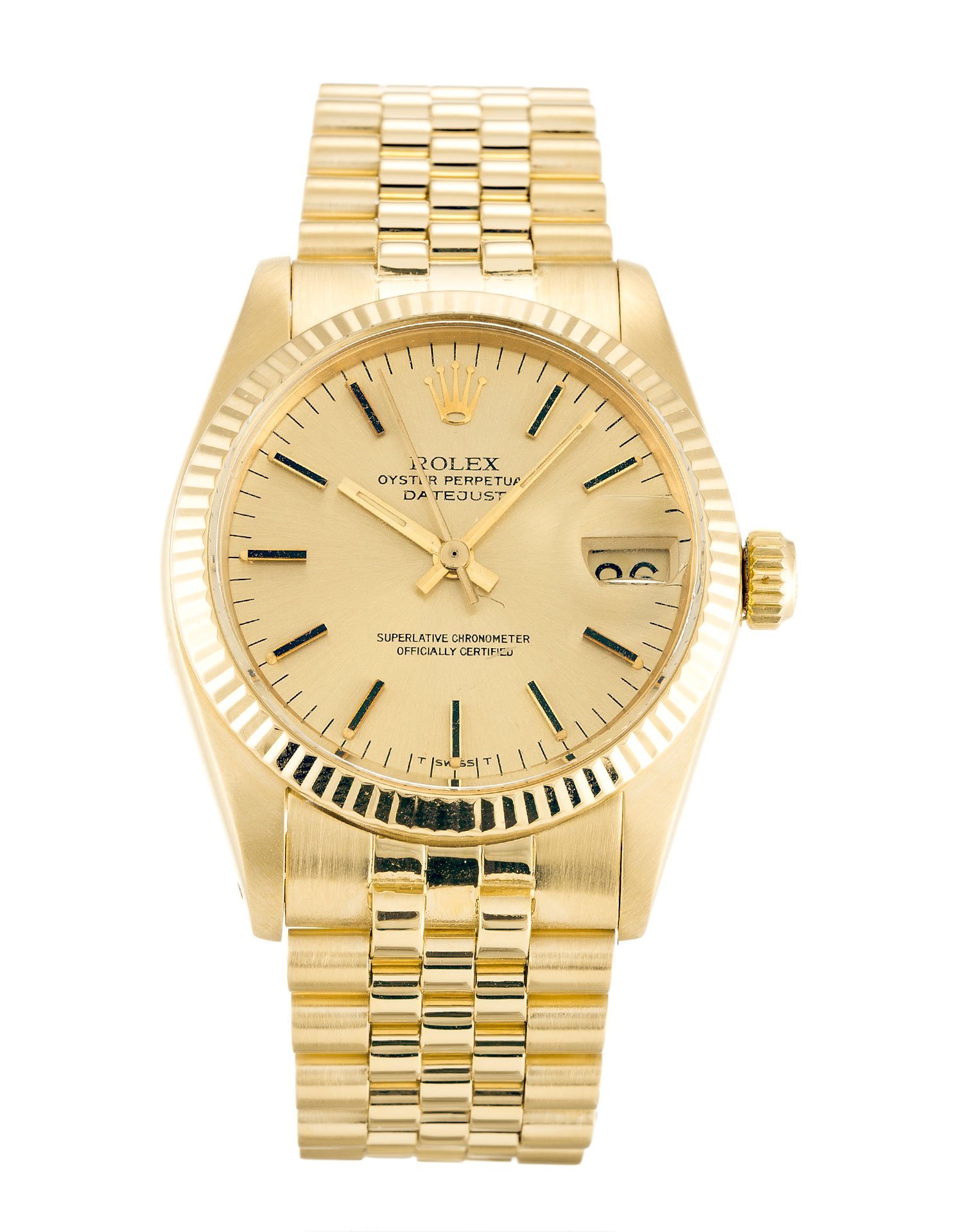 ROLEX Datejust Champagne Dial Mid-Size 6827