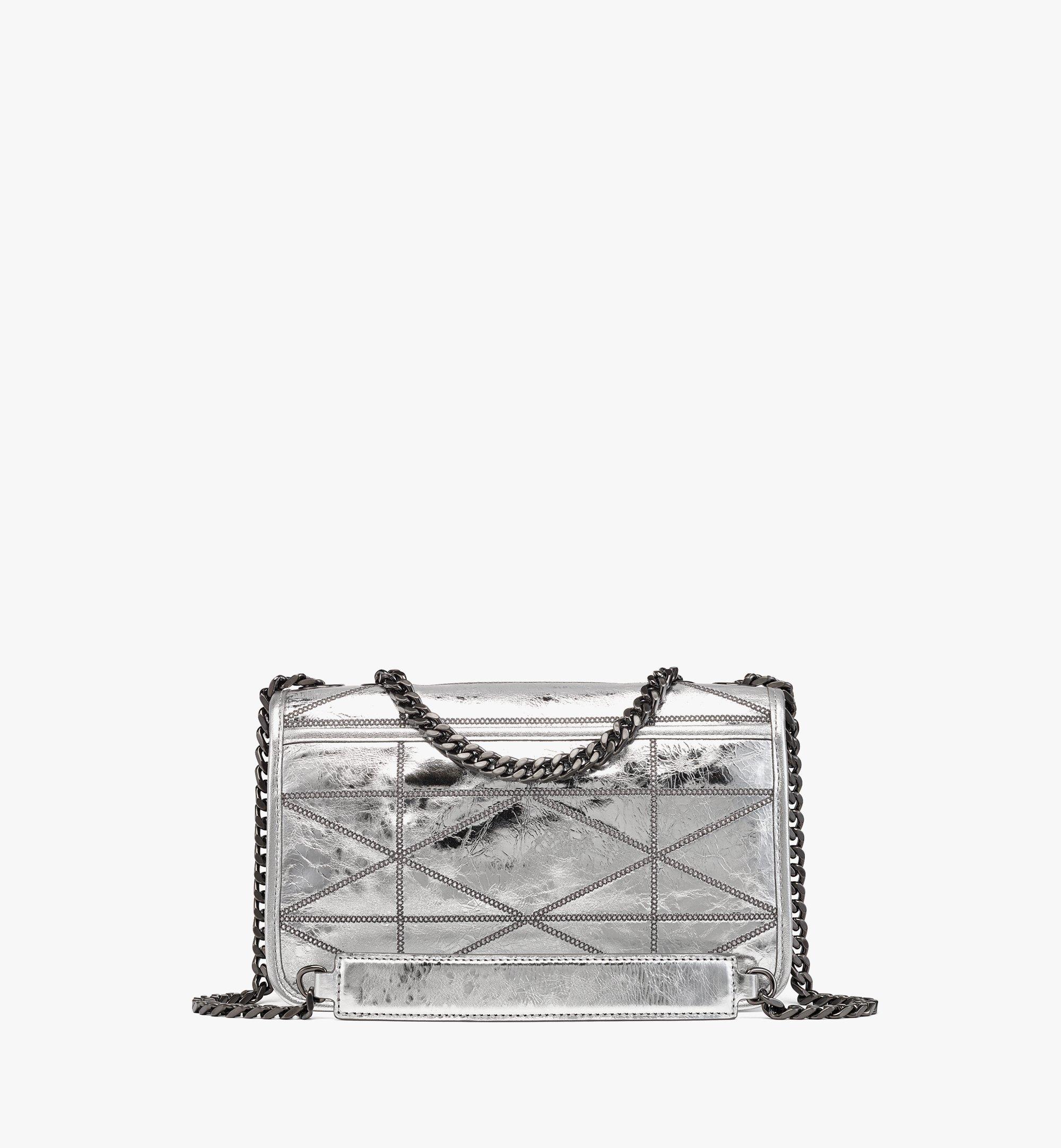 TRAVIA QUILTED SHOULDER BAG IN CRASH CALF LEATHER