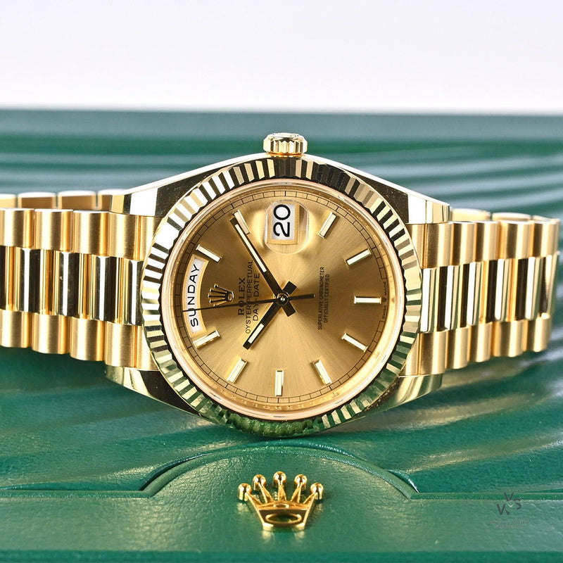 ROLEX 228238 DAY-DATE 40 YELLOW GOLD