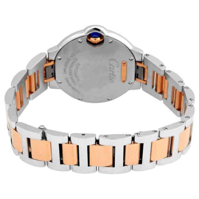 CARTIER Ballon Bleu 33 mm Stainless steel & Rose Gold & Diamonds Ladys Watch, W3BB0021