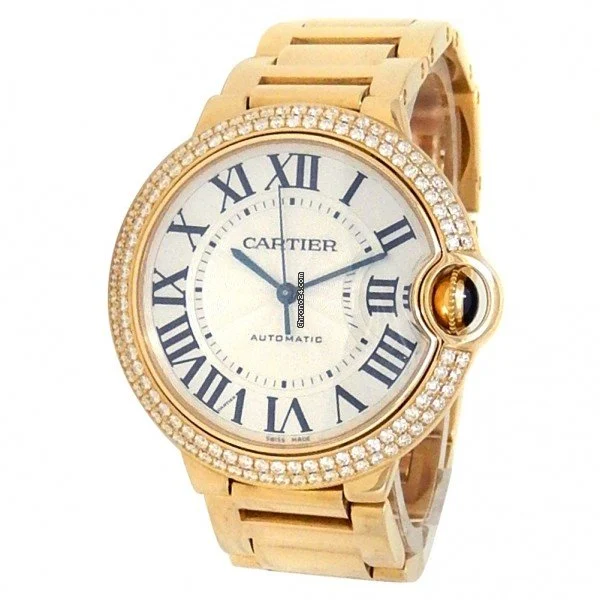CARTIER Ballon Bleu 18K Yellow Gold & Diamonds Ladys Watch, WJBB0002