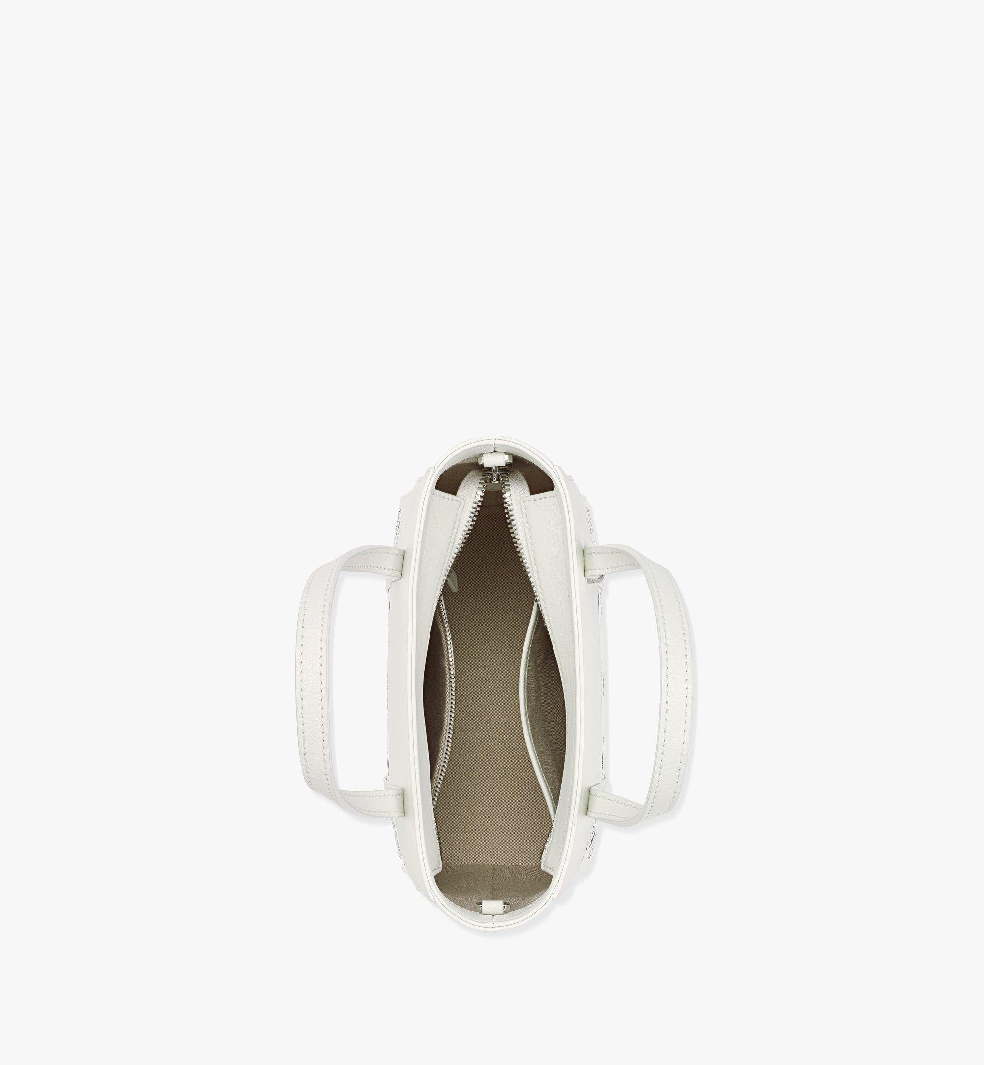 AREN TOP-ZIP SHOPPER IN VISETOS LEATHER MIX