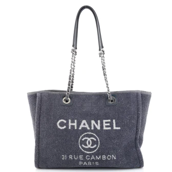 Chanel Deauville Tote Boucle Small