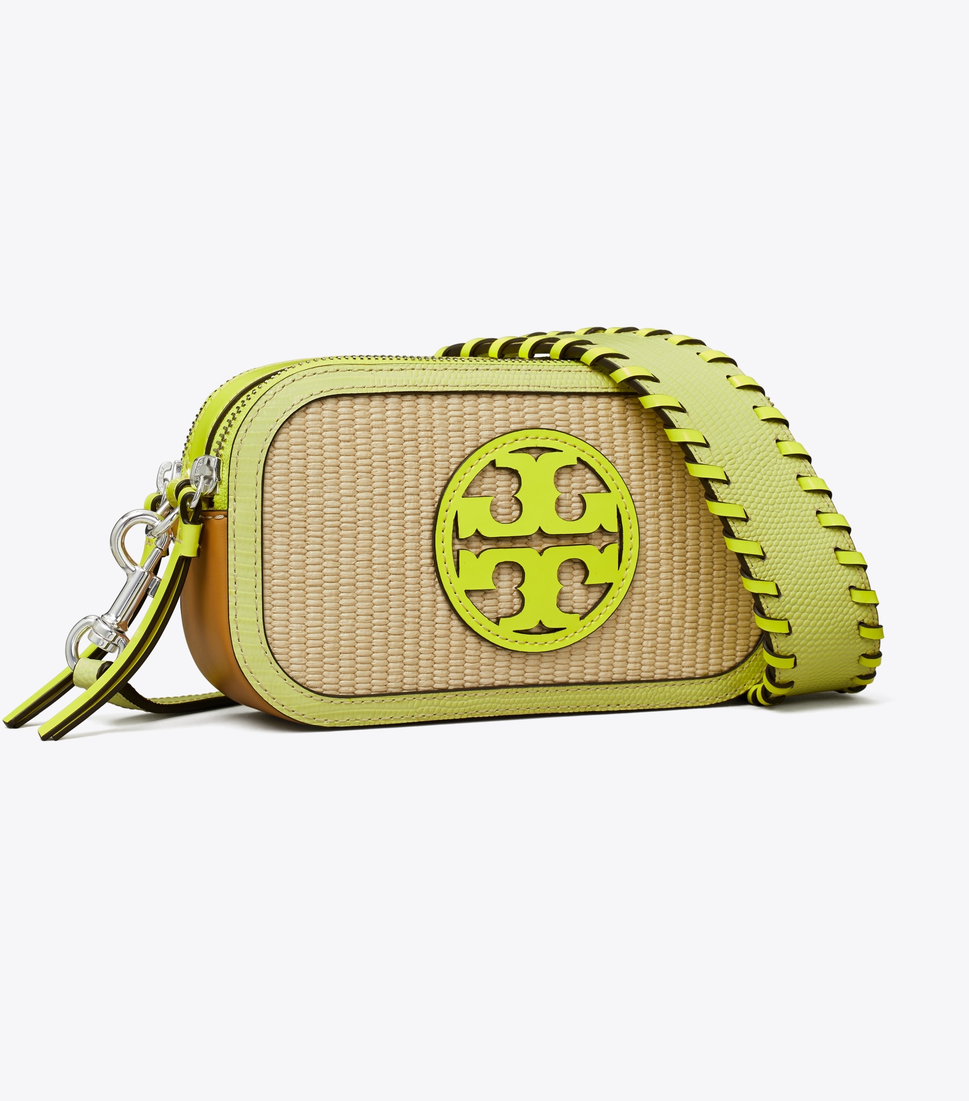 MINI MILLER RAFFIA CROSSBODY BAG