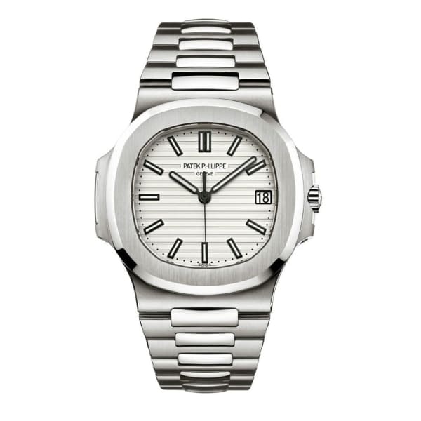 PATEK PHILIPPE Nautilus Silvery White Dial Stainless Steel Mens Watch 5711-1A-011