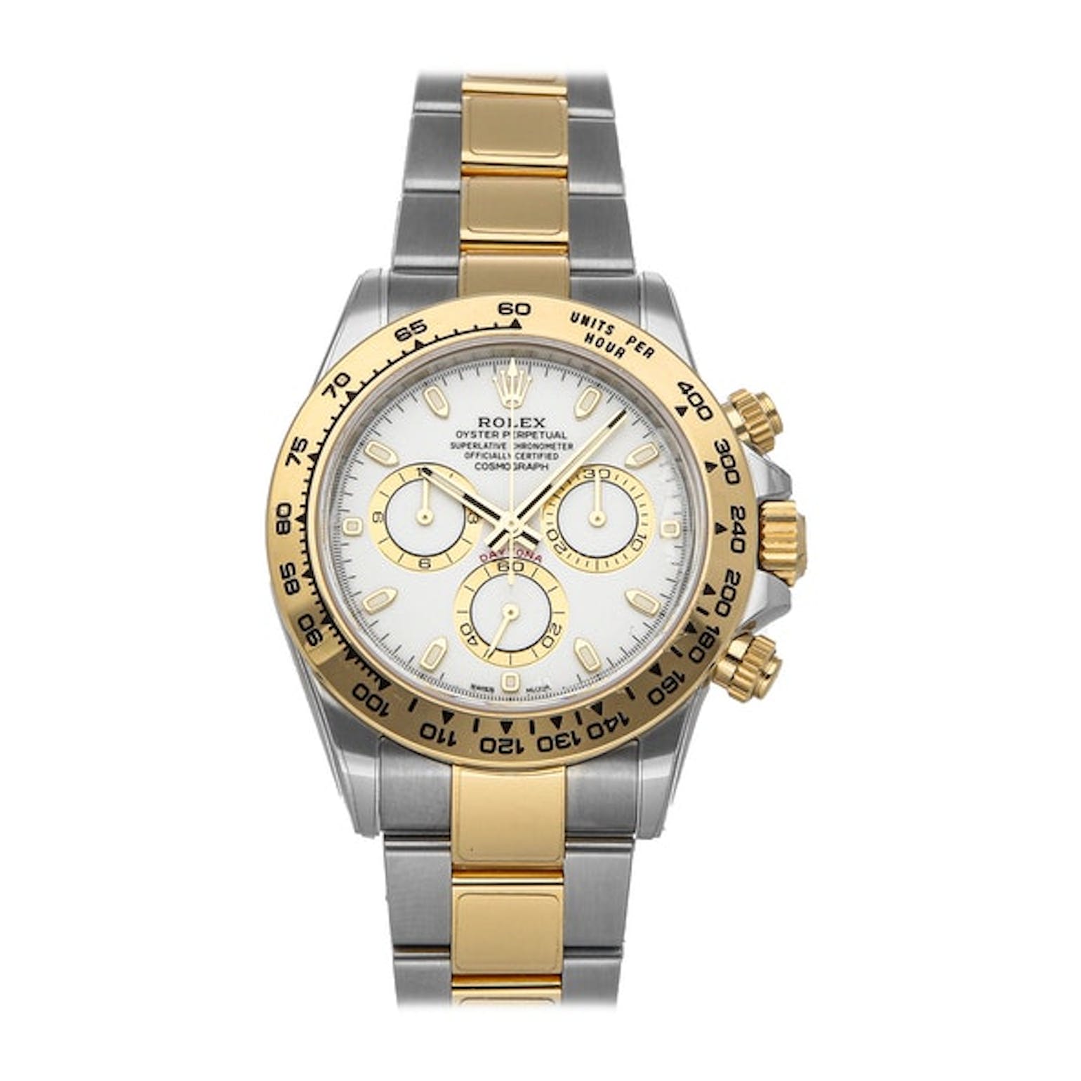 ROLEX Daytona Steel & Gold White Dial 116503