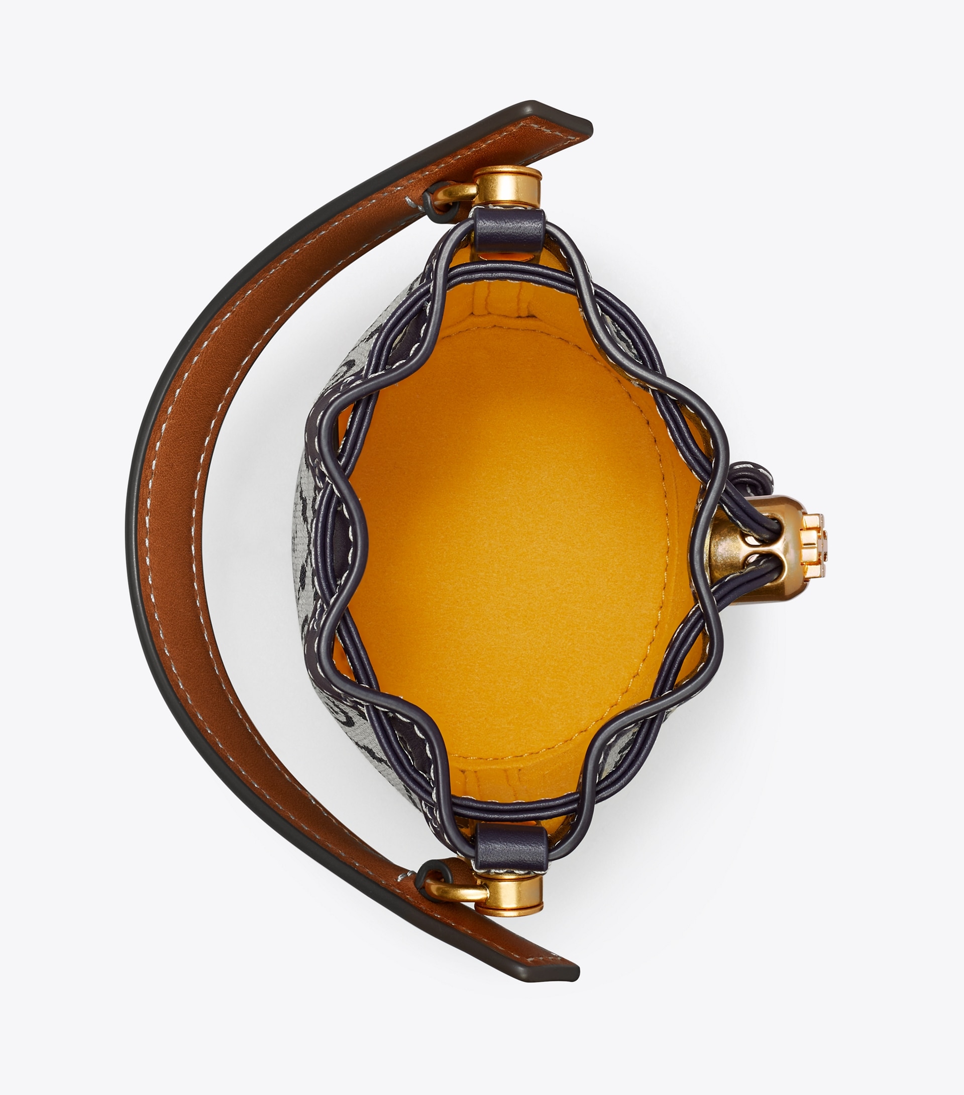 MICRO T MONOGRAM BUCKET BAG