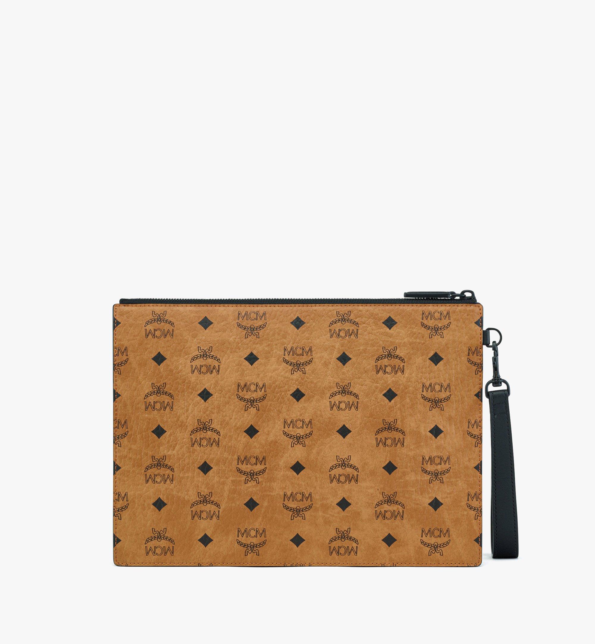 AREN WRISTLET ZIP POUCH IN VISETOS