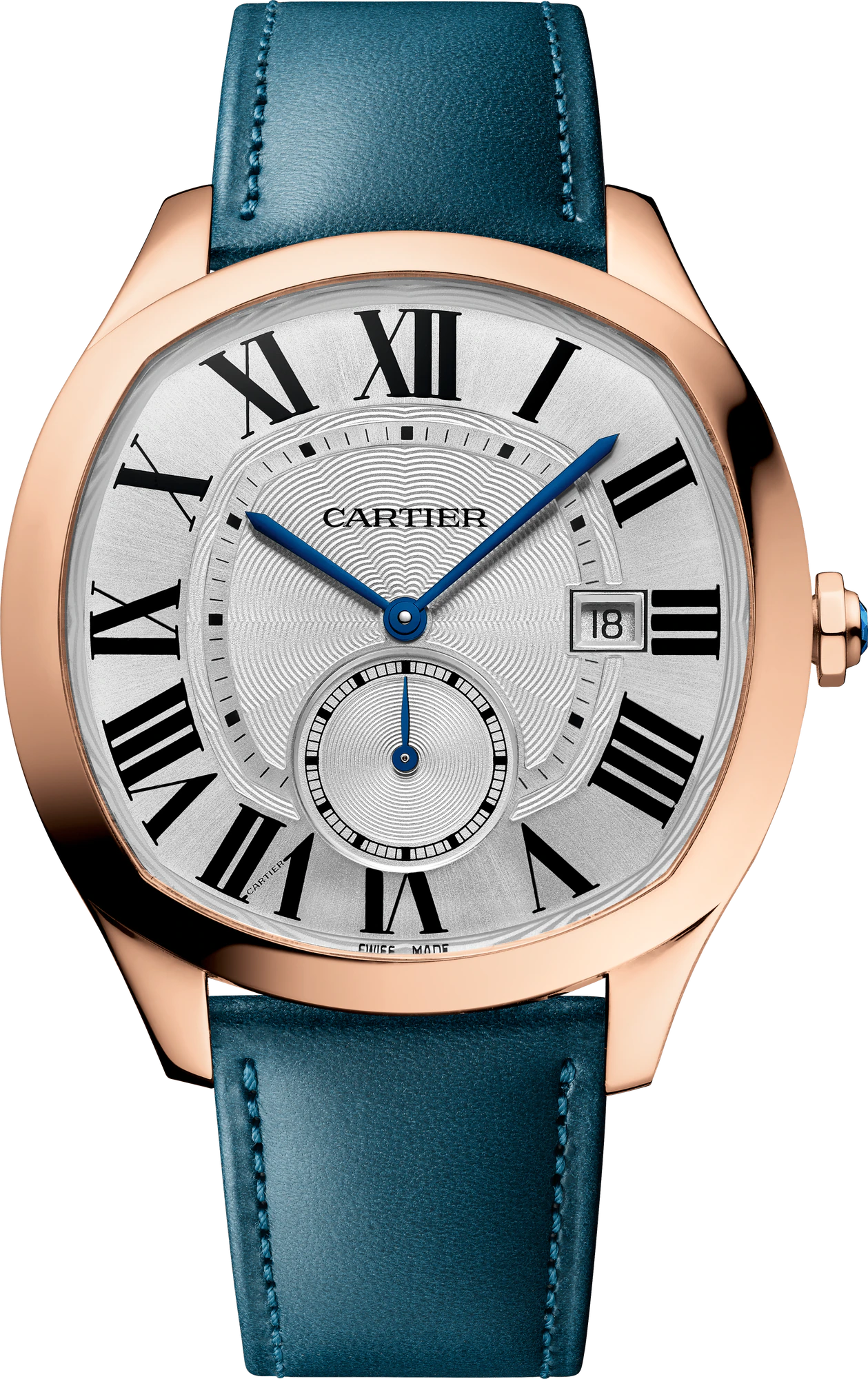 CARTIER Drive 18K Rose Gold Mens Watch, WGNM0022