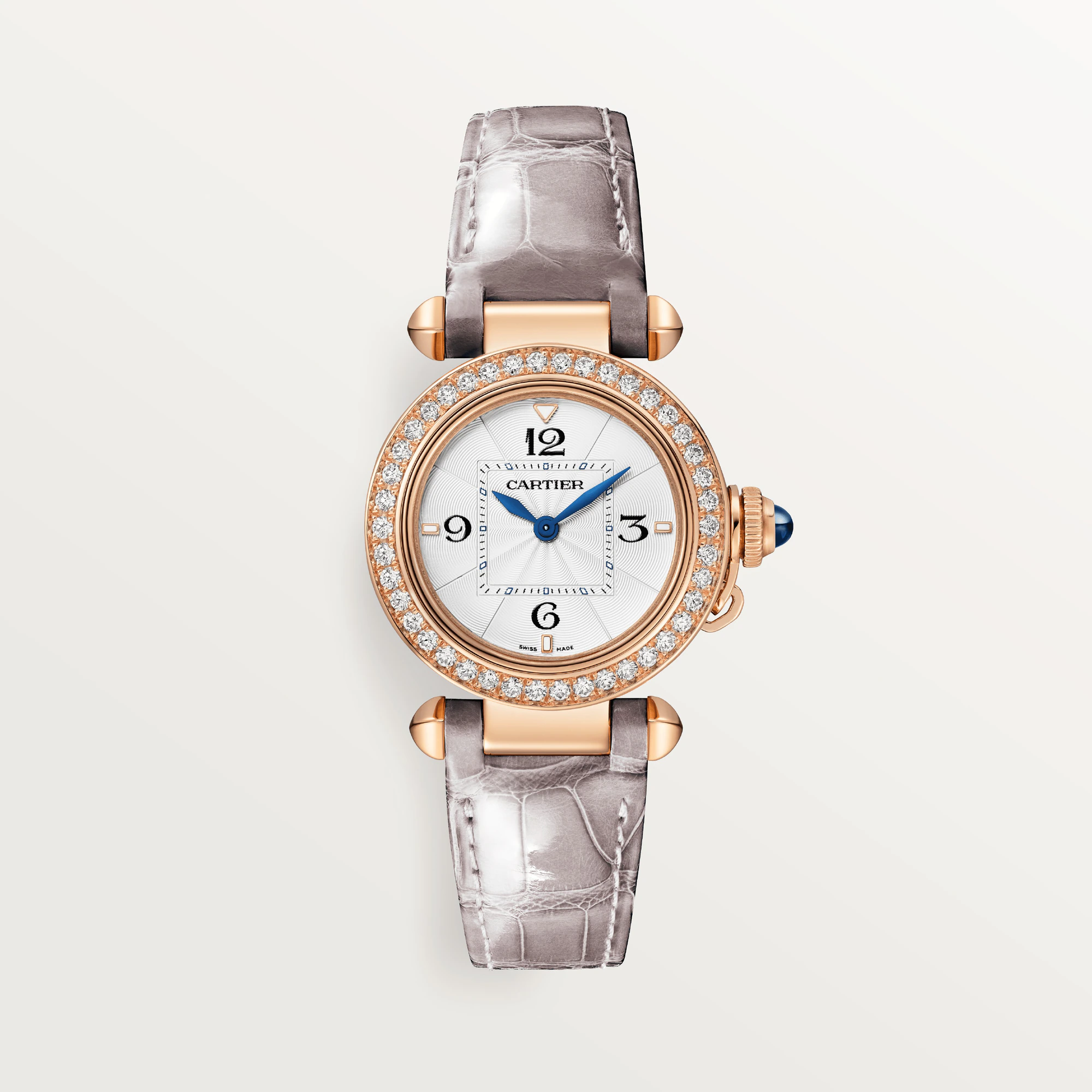 CARTIER Pasha 30 mm Rose Gold & Diamonds Ladys Watch, WJPA0017