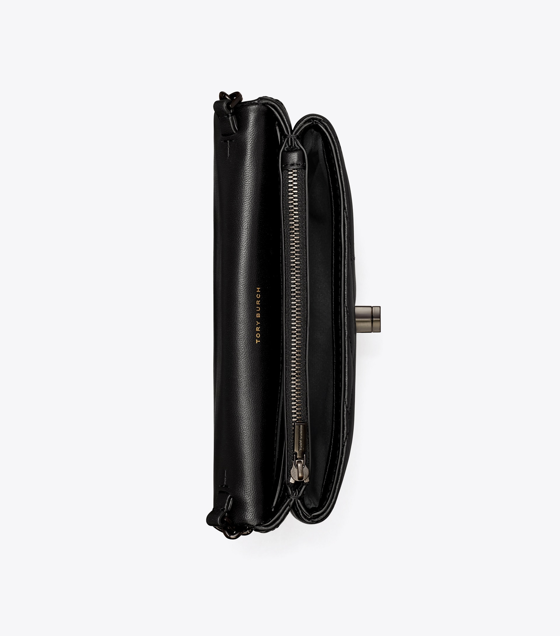 KIRA CHEVRON POWDER COATED CHAIN WALLET