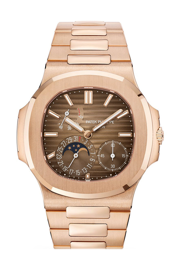 PATEK PHILIPPE Nautilus Moon Phase Rose Gold Watch 5712/1R-001 5712/1R