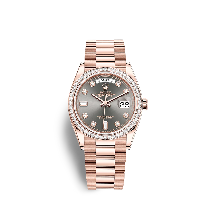 ROLEX Day-Date 128345RBR 36mm Slate