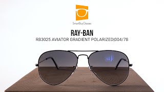 Ray-Ban RB3025 Aviator Gradient Polarized 004/78