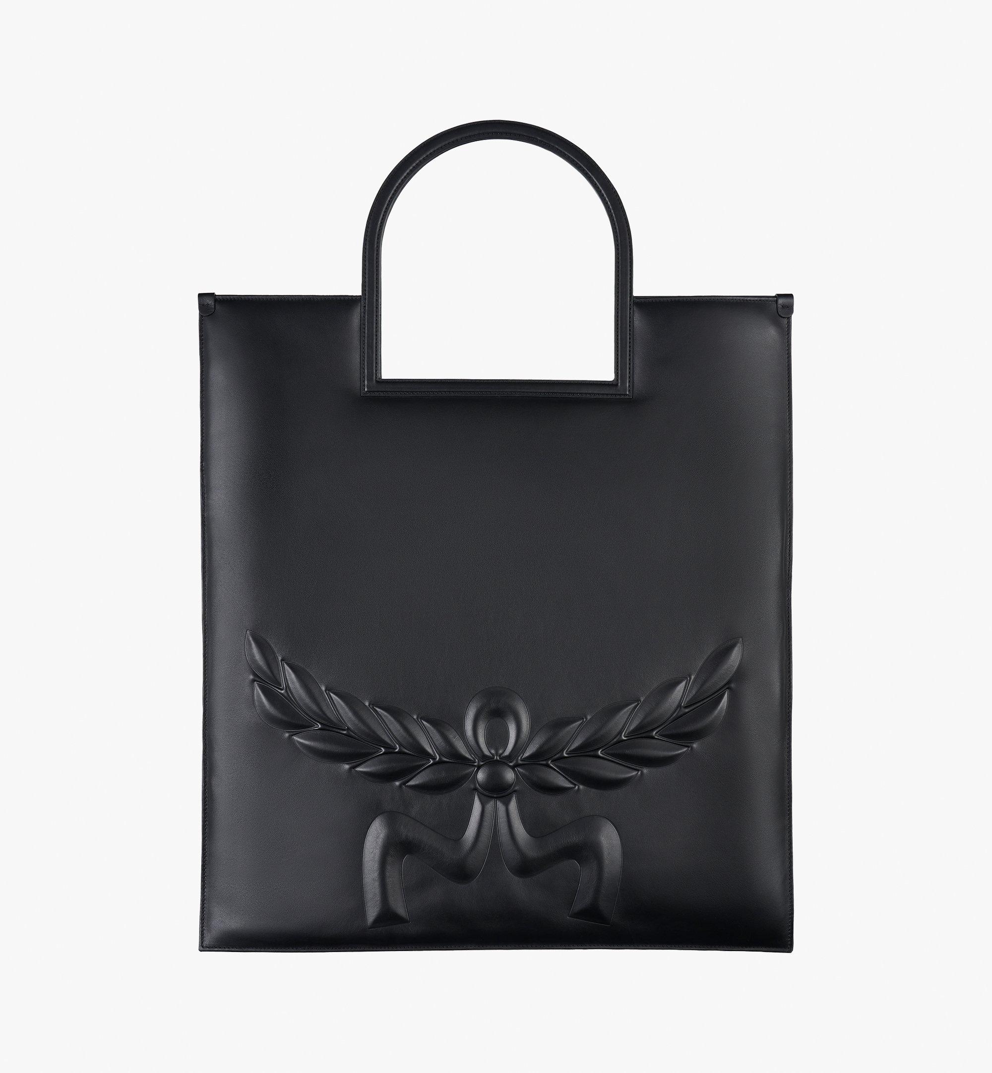 AREN FOLD TOTE IN MEGA LAUREL LEATHER