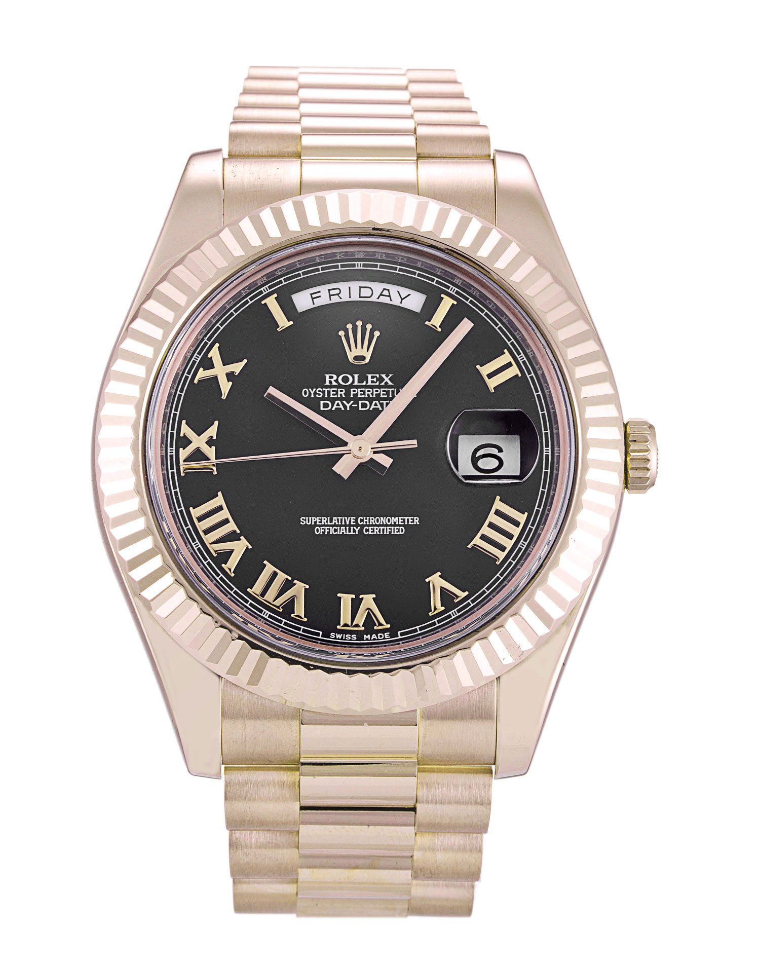 ROLEX Day-Date II Black Dial 218235