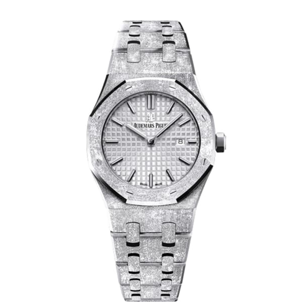 AUDEMARS PIGUET Royal Oak Quartz Silver dial, 33mm, 18k White gold, 67653BC.GG.1263BC.01