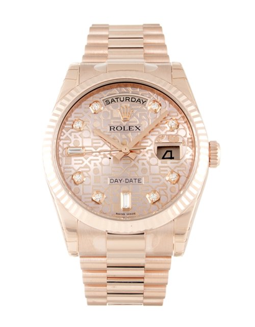 ROLEX Day-Date Rose Dial 118235