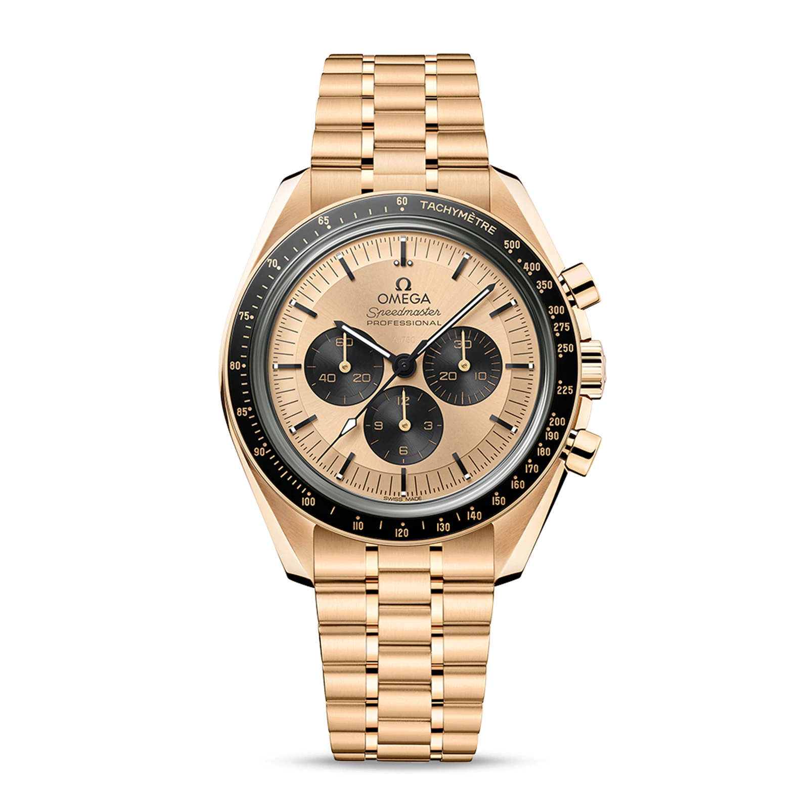Speedmaster Moonwatch Professional Co-Axial Master Chronometer Chronograph 42mm Mens Watch Gold O31060425099002