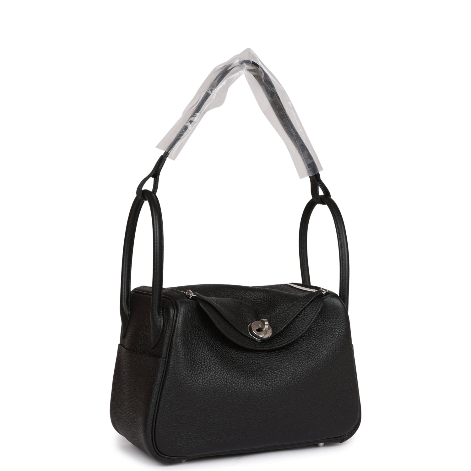 Hermès Lindy 26 Black Clemence Palladium Hardware