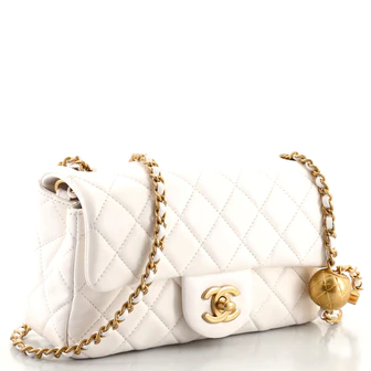 Chanel Pearl Crush Flap Bag Quilted Lambskin Mini