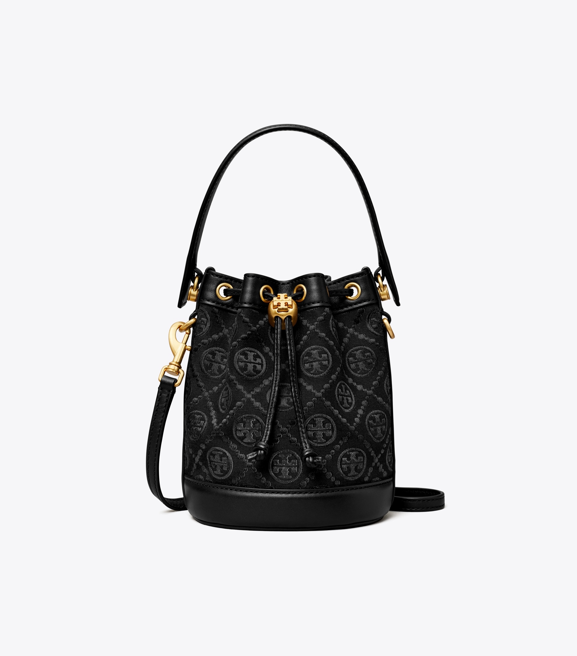 MINI T MONOGRAM BUCKET BAG